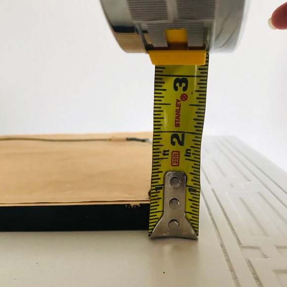 Signed vintage Leaf Art Framed in Lacquered Burled Wood - Picture 10 of 13